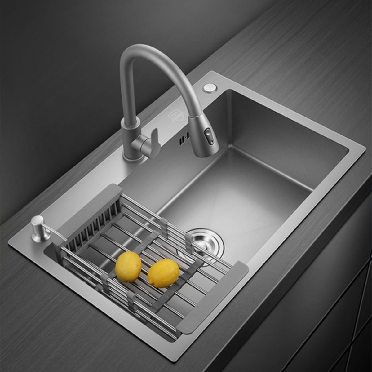 Modern Style Kitchen Sink Stainless Steel Kitchen Sink with Drain Strainer Kit