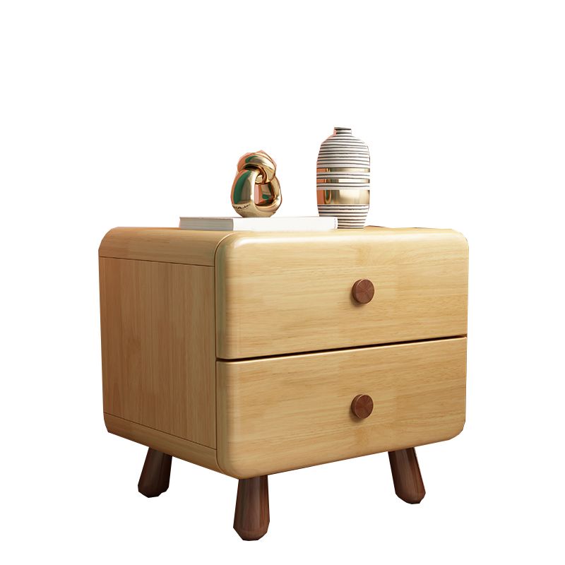 One and Two Drawers Nursery Nightstand Wooden Nursery Nightstand