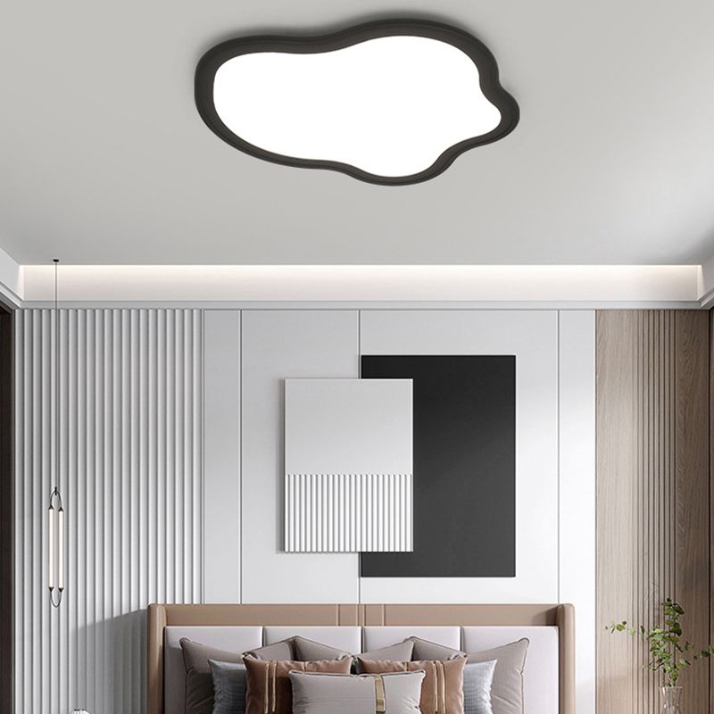 Metal LED Flush Mount Nordic Cloud Ceiling Light Fixture for Bedroom