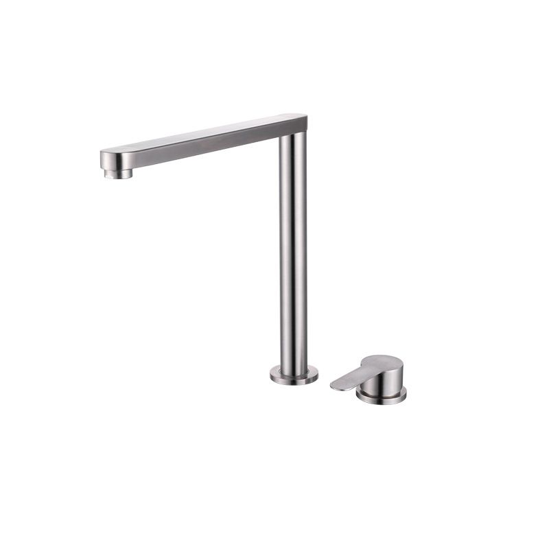 Modern Stainless Steel Kitchen Faucet with Single Handle Lead Free Faucet