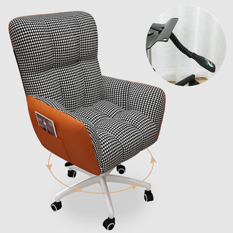 Contemporary Office Chair Adjustable Seat Height Desk Chair with Wheels