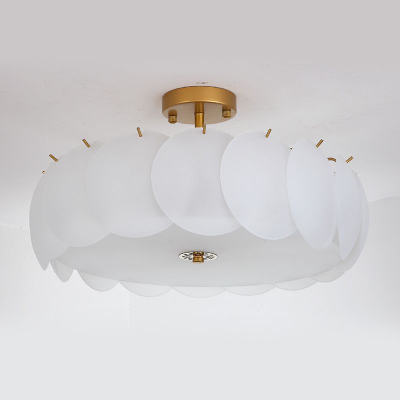 Modern Glass Shade Ceiling Light Creative Flush Mount for Bedroom