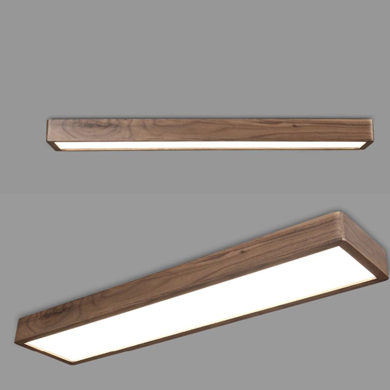 Modern Linear Shape Flush Mount Lamp Acrylic Shade Flush Mount Ceiling Fixture for Bedroom