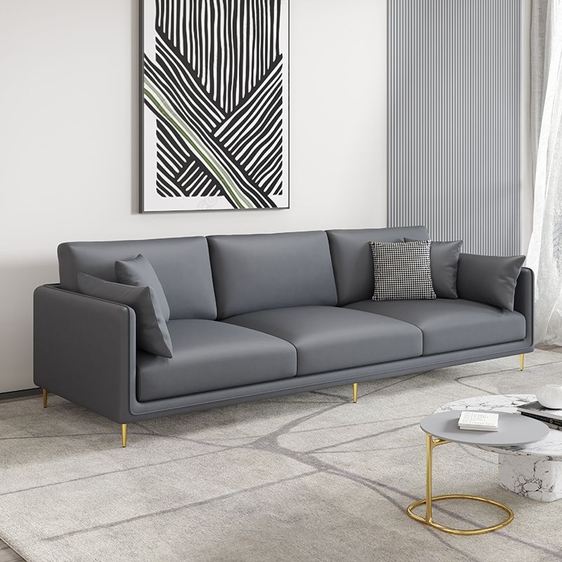 Square Arm Sofa with Sponge Cushion Modern for Living Room, Apartment