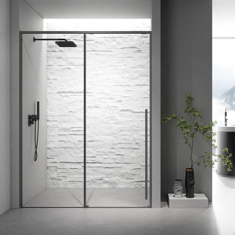 Semi Frameless Shower Doors Scratch Resistant Single Sliding Shower Doors