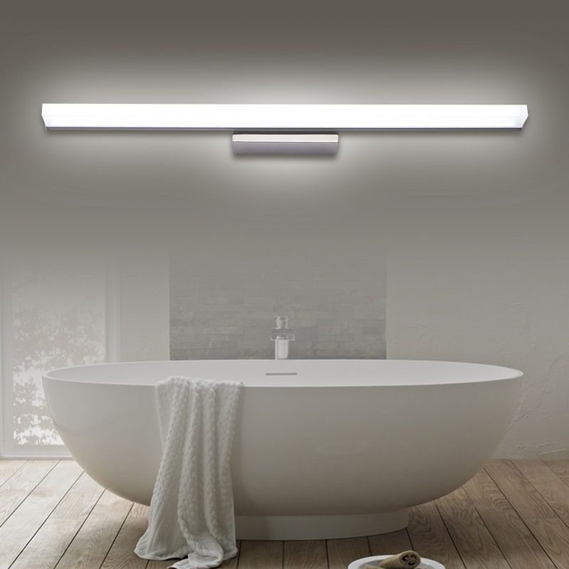 Rectángulo LED Baño Baño Mural Splique Simple Tocador de tocador impermeable para tocador para tocador