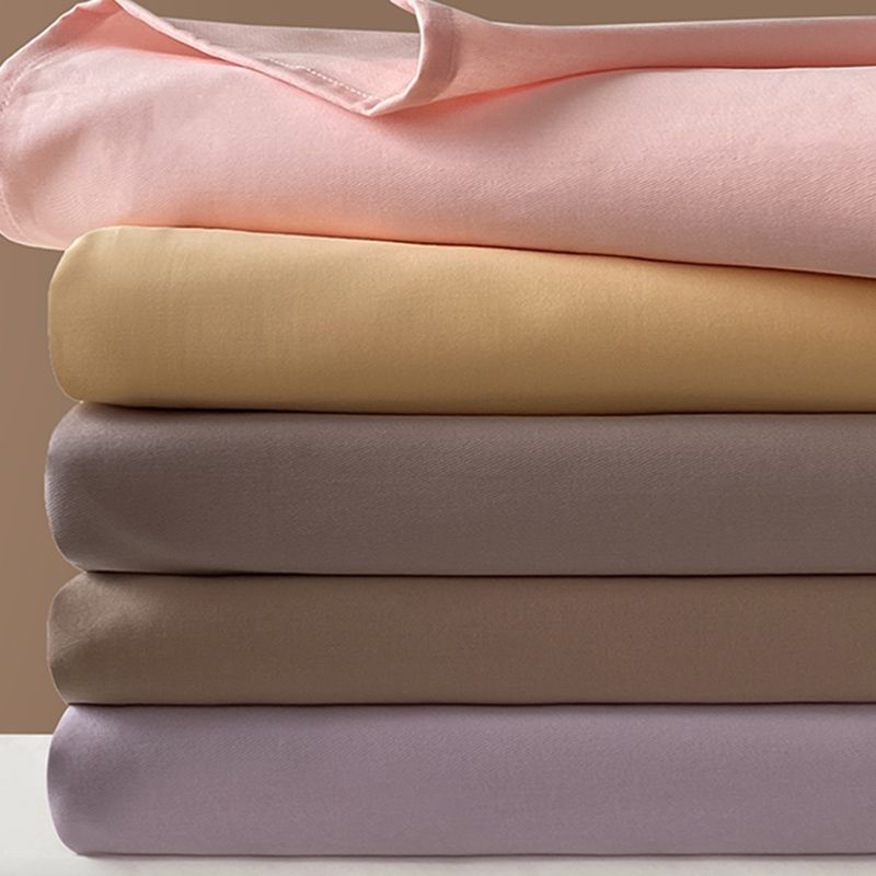 Modern Bed Sheet Solid Color Breathable Skin-friendly Bed Sheet Set