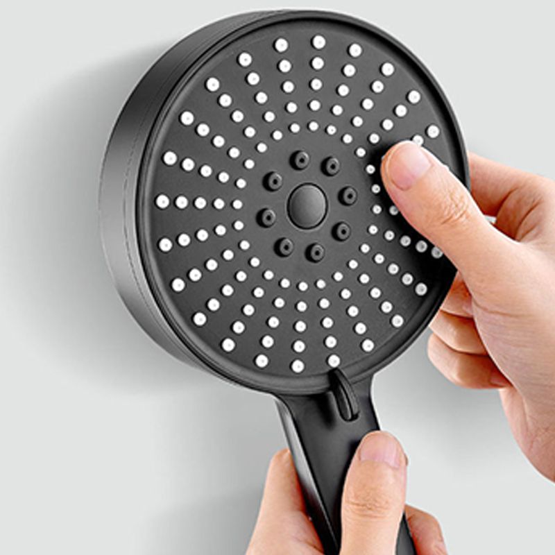 Modern Handheld Shower Head Adjustable Water Flow 5 Setting Wall-Mount Showerhead