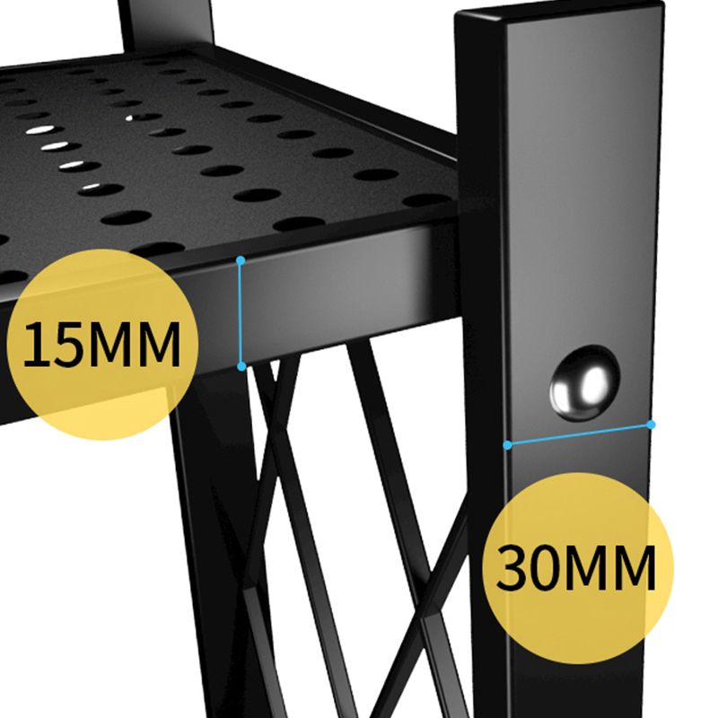 Foldable Bookshelf Scandinavian Style Bookcase for Home Office with Casters