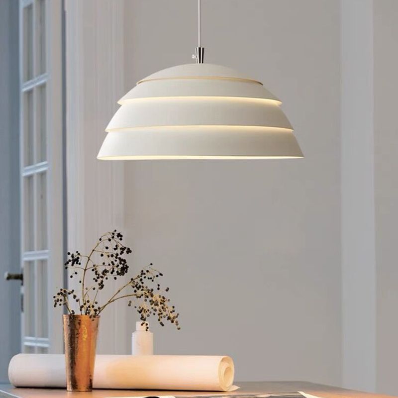 Bowl Shade Hanging Lighting Modern Style Metal 1 Light Hanging Lamp for Bedroom