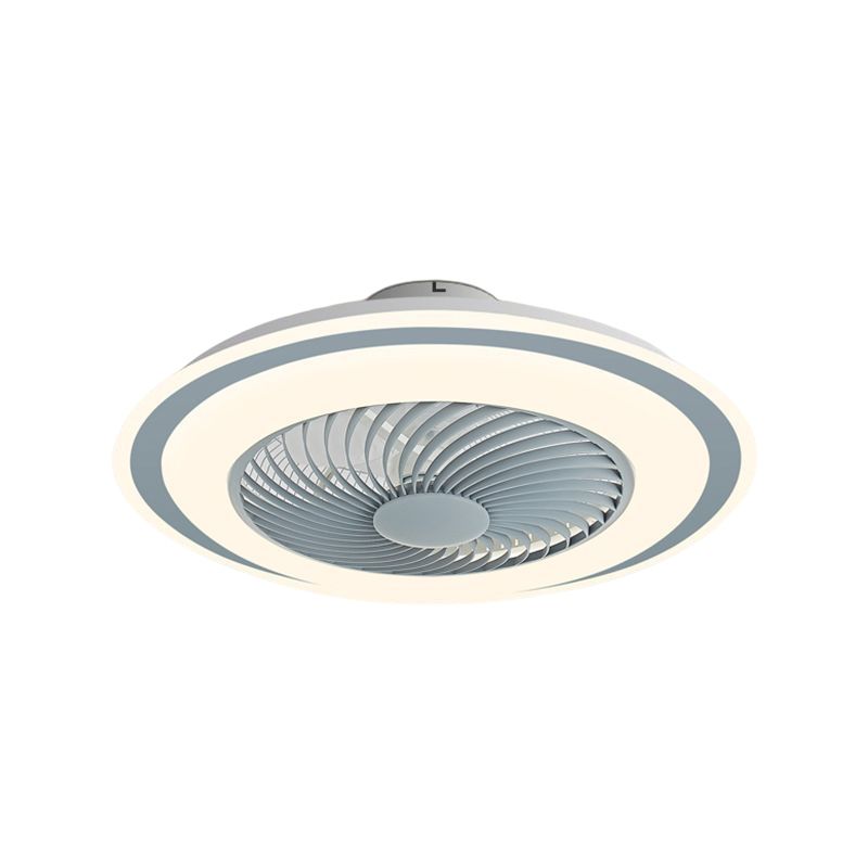 Metal Ceiling Fan Light Modern Style 2 Light Ceiling Fan Light for Bedroom