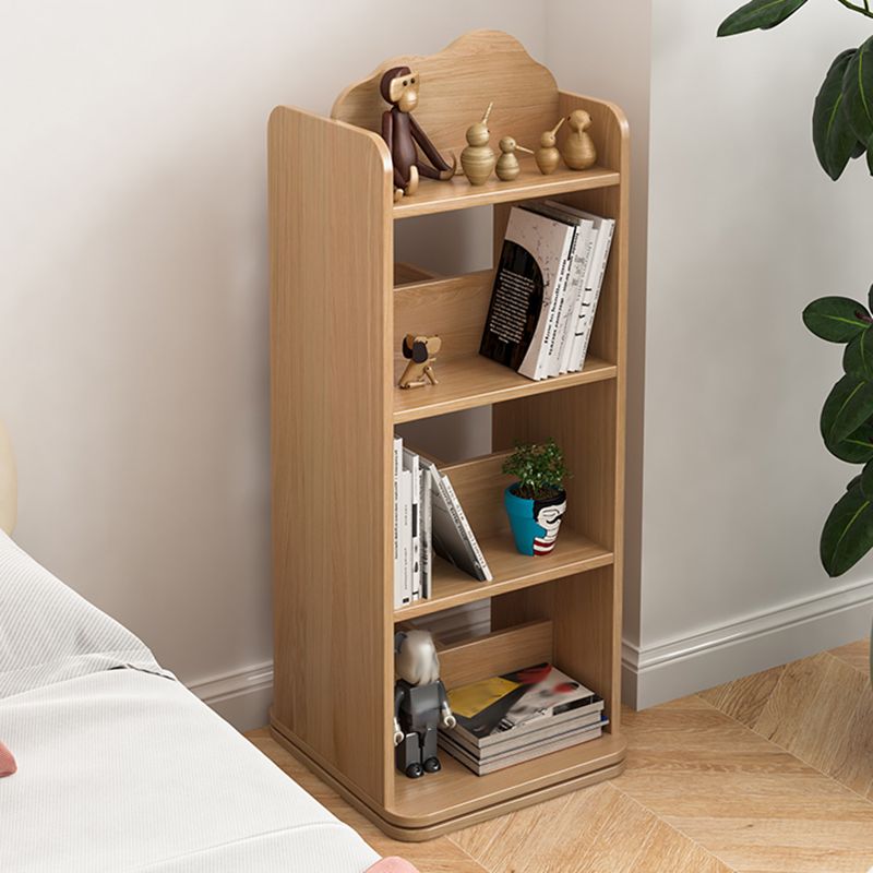 Scandinavian Open Back Bookshelf Freestanding Solid Wood Book Shelf