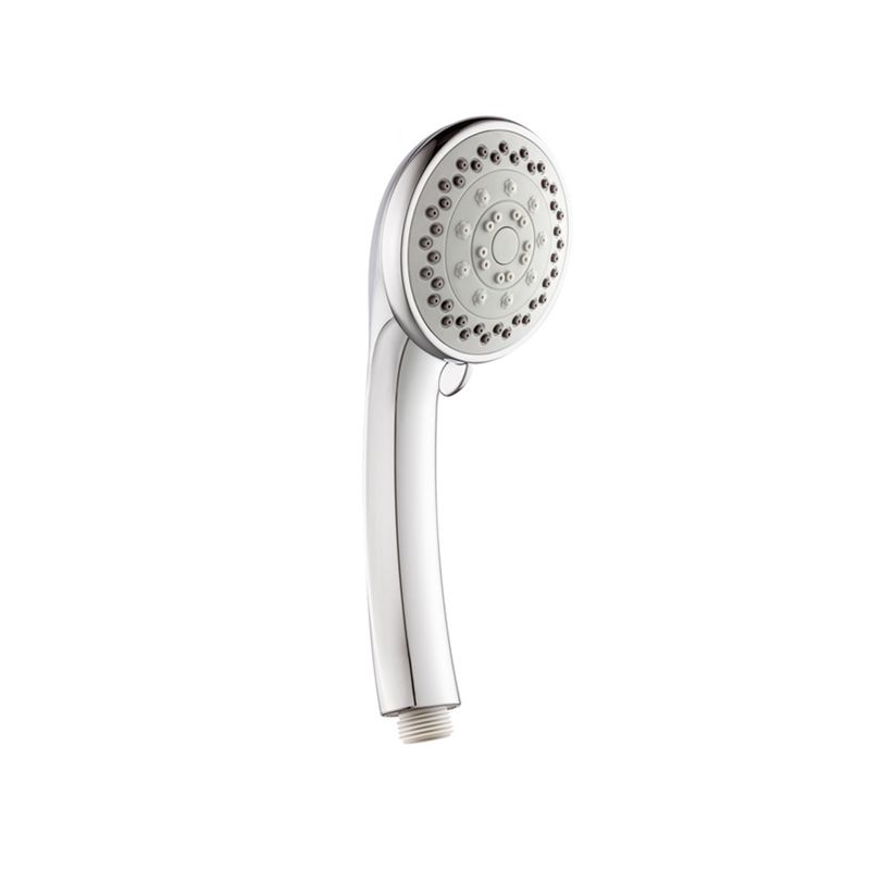 Single Dual Shower Head Square High Arch Shower Head Combo in Chrome