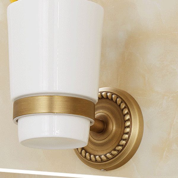 5-Piece Traditional Bathroom Accessory As Individual Or As a Set in Brushed Brass