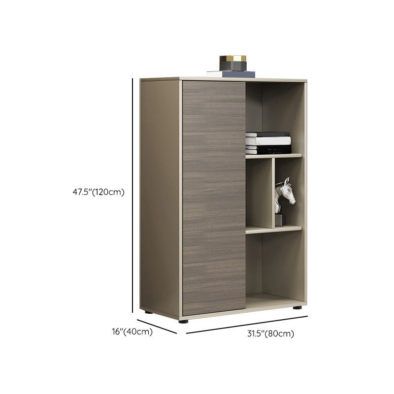 Scandinavian Vertical Filing Cabinet Wood Storage Filing Cabinet for Home Office