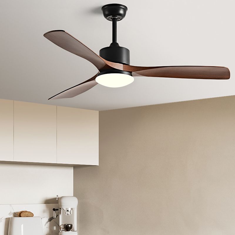 Metal and Plastic LED Ceiling Fan Modern Simple 3 - Blades Fan Lighting