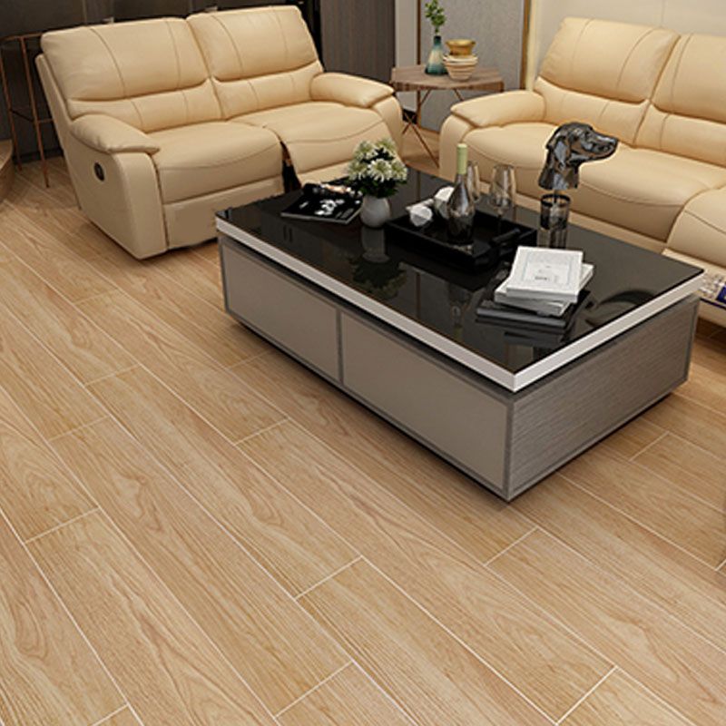 Rectangle Floor Tile Straight Edge Wood Effect Design Floor Tile