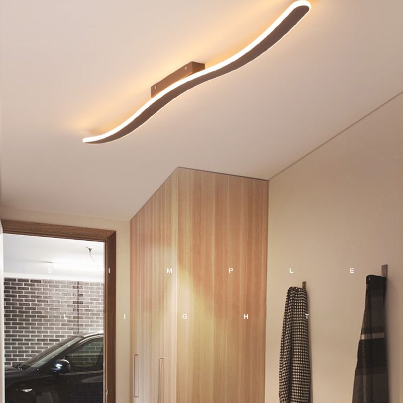 Lineaire vorm muurverlichting moderne stijl metaal 1 lichte sconce licht voor doucheruimte