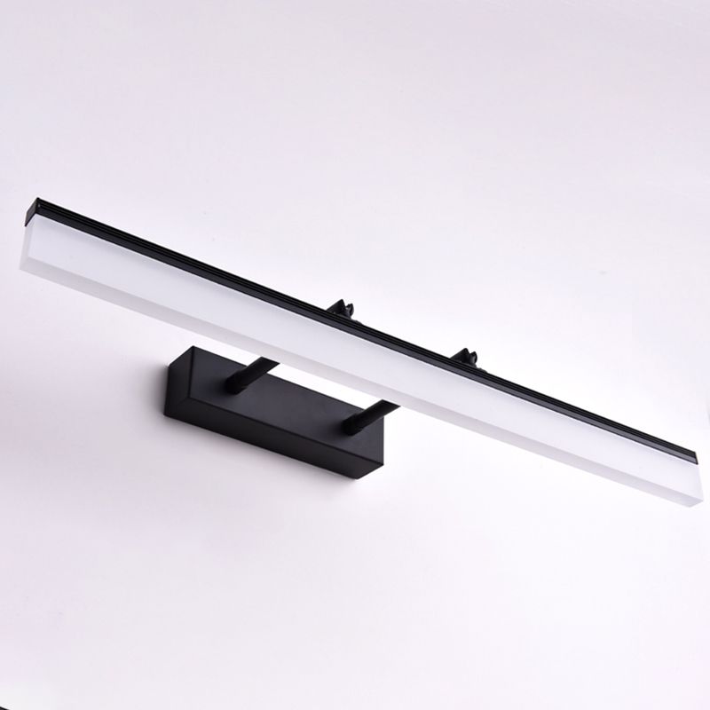 Metal Linear Wall Mount Lighting Modern 1 Light Swing Arm Mirror Wall Mount Light Fixture