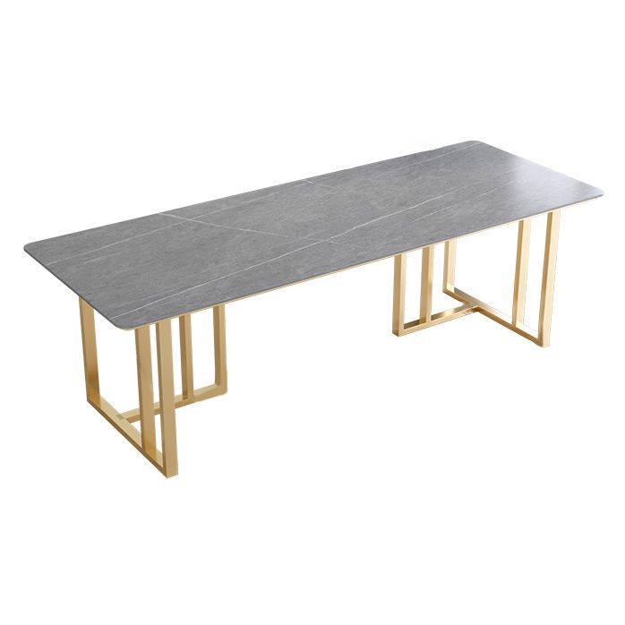 Industrial Style Writing Desk Rectangle Sintered Stone Desk for Office