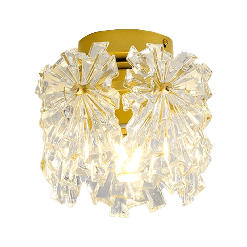 Light Luxury Style Ceiling Lamp Glass Shade Ceiling Light for Living Room