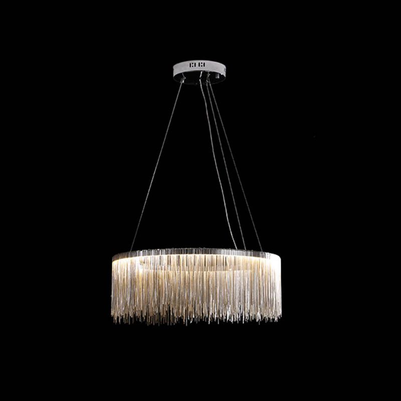 Postmodern Style Tassel Chandelier Light Nordic Minimalist Style Pendant Lamp for Bedroom