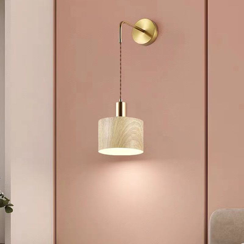 Nordic Wall Light Fixture Household 1 Light Wall Light Sconce for Bedroom