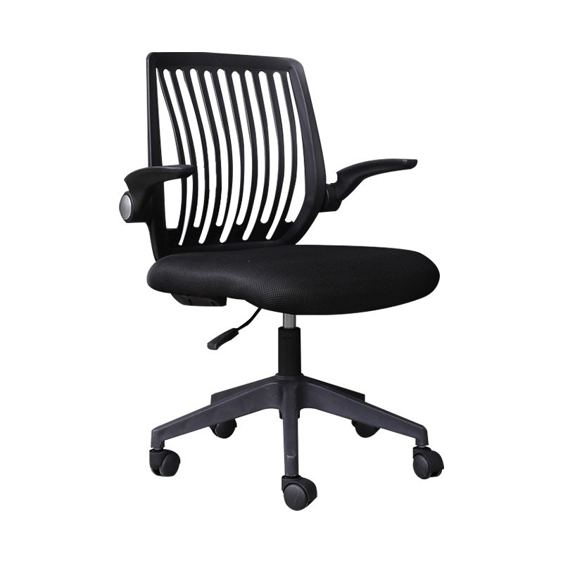 Modern Desk Chair Nylon Computer Chair Mid-Back Chair with Wheels