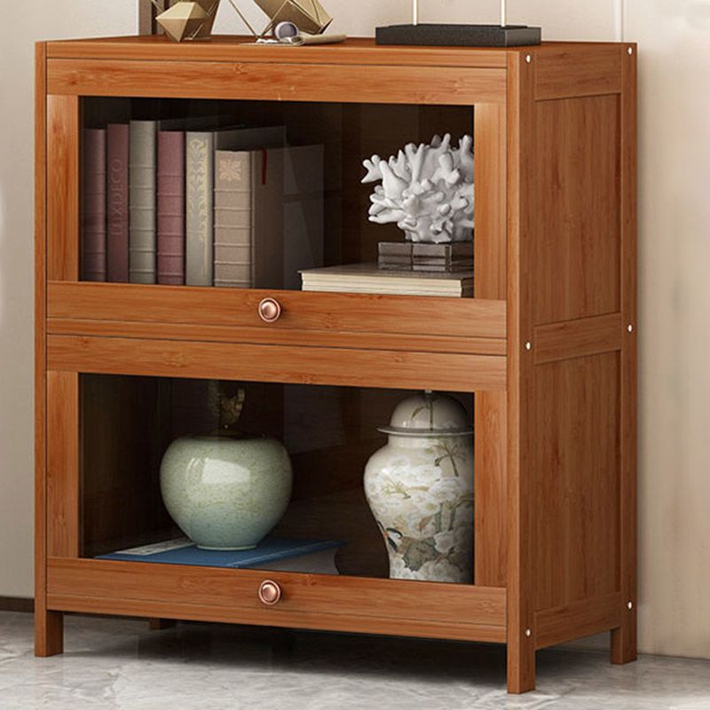 Modern Style Sideboard Brown Bamboo Sideboard for Kitchen Use