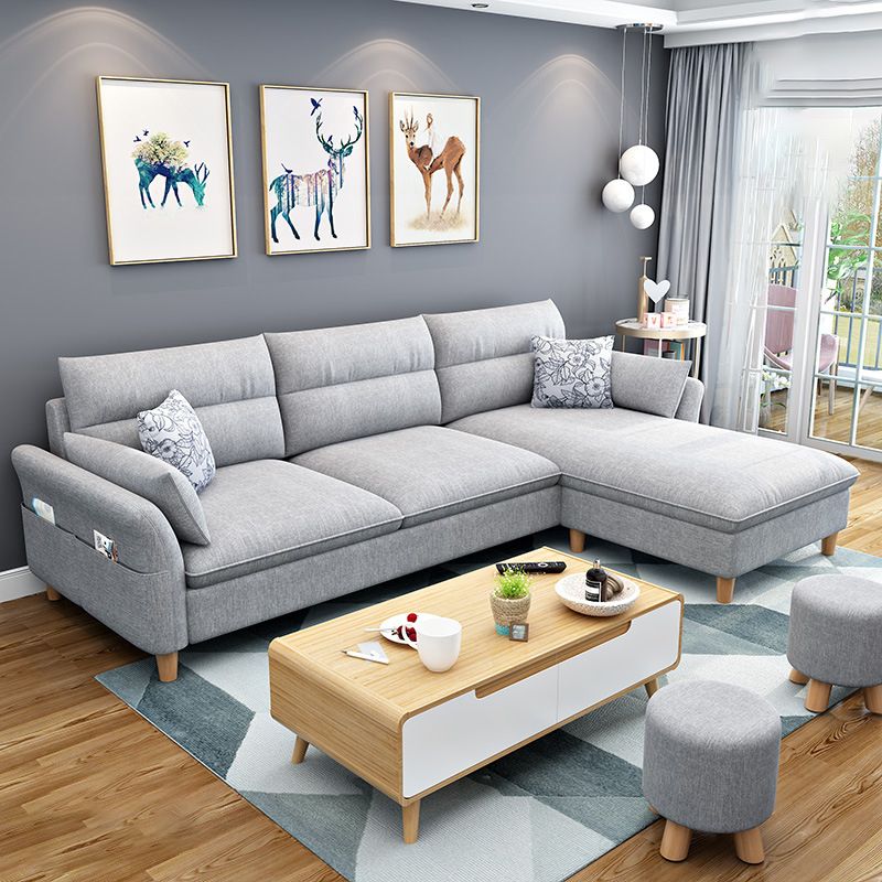 3-seater Sofa with Ottoman Included and Storage for Apartment