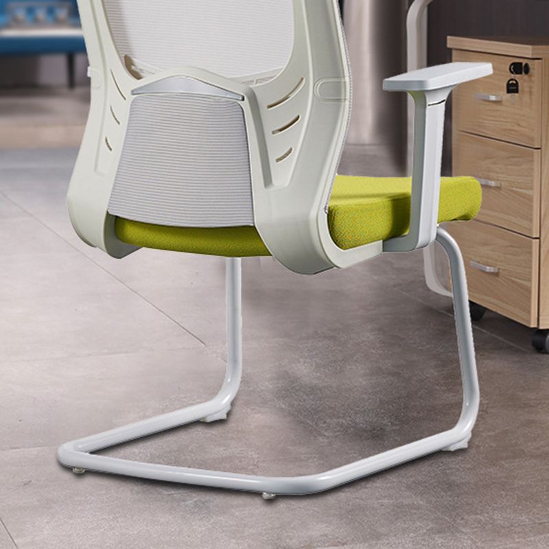 Contemporary Arm Chair No Wheels with Breathable AirGrid Seat and Back Desk Chair