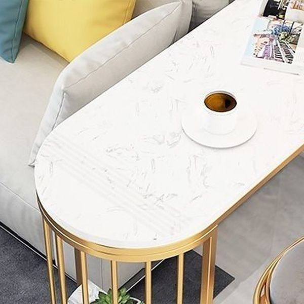 Nordic Glam Style Stone Bar Counter Table Metal Bar Counter Table