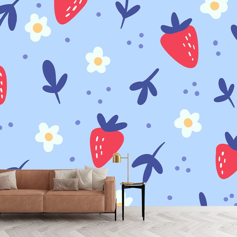 Illustration Environment Friendly Mural Wallpaper Fruits Living Room Wall Mural