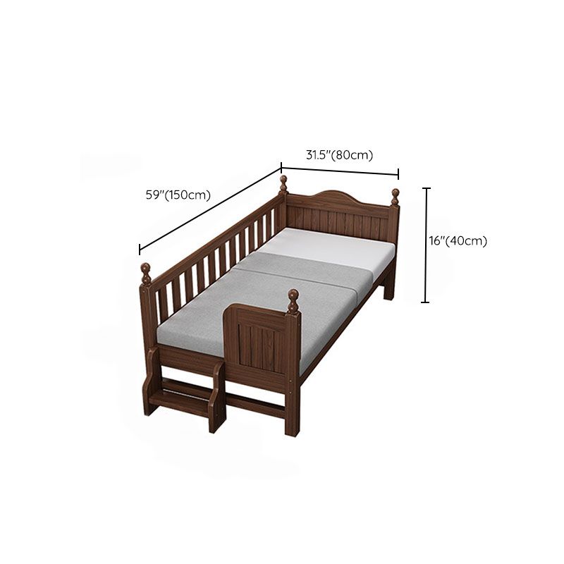 Brown Traditional Nursery Bed No Changing Table Included Wood Day Bed