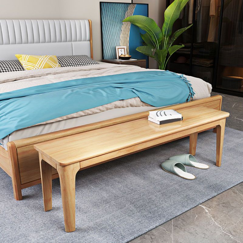 14-Inch Width Bedroom Bench Modern Style Solid Wood Seating Bench