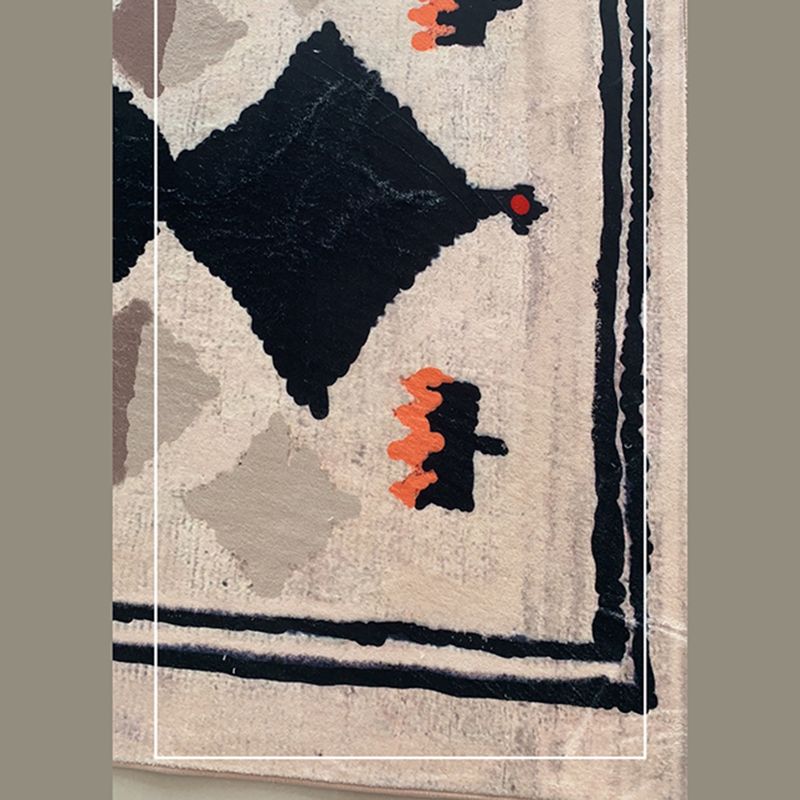 Fancy Morocco Area Rug Antique Pattern Polyester Area Carpet Anti-Slip Rug for Living Room