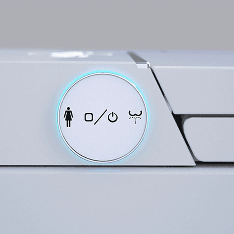 Minimalist Wall Mounted Bidet Foot Sensor White Temperature Control