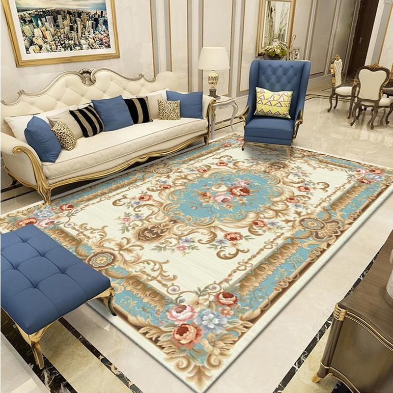 Tapis victorien de couleur claire du milieu du siècle du milieu du siècle tapis de support sans glissement pour décoration intérieure