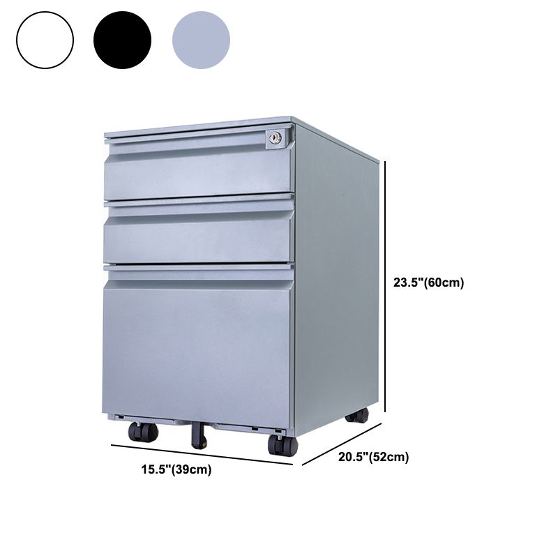 Modern Style Vertical Filing Cabinet Metal Filing Cabinet on Wheels