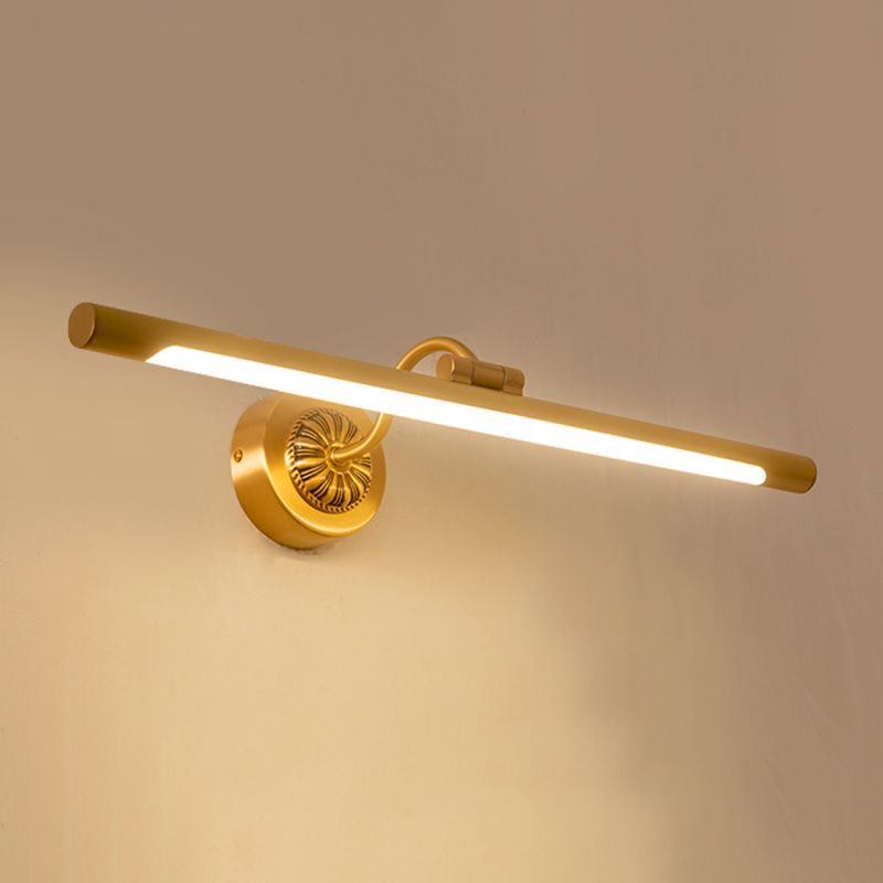 Moderne stijl lineaire ijdelheid wandlampen metaal 1 lichte ijdelheid muur sconce