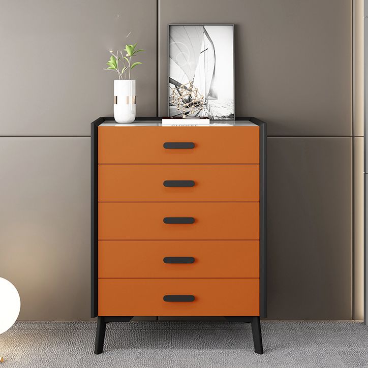 Slate Vertical Dresser Modern Wood Storage Chest with 2 / 3 / 4 / 5 Drawers