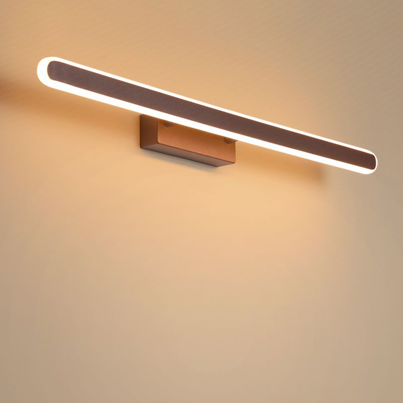 Iluminación de pared sombreada acrílica lámpara de montaje de pared de estilo LED contemporáneo en café