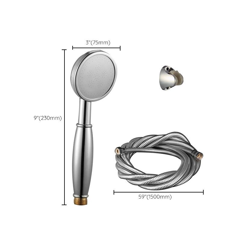 Contemporary Shower Head Metal Handheld Shower Head with Adjustable Water Flow