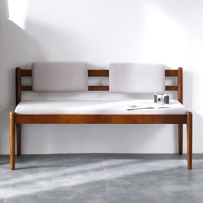 25.5 Inch H Beech Wood Modern Bedroom Seating Bench With Straight Legs