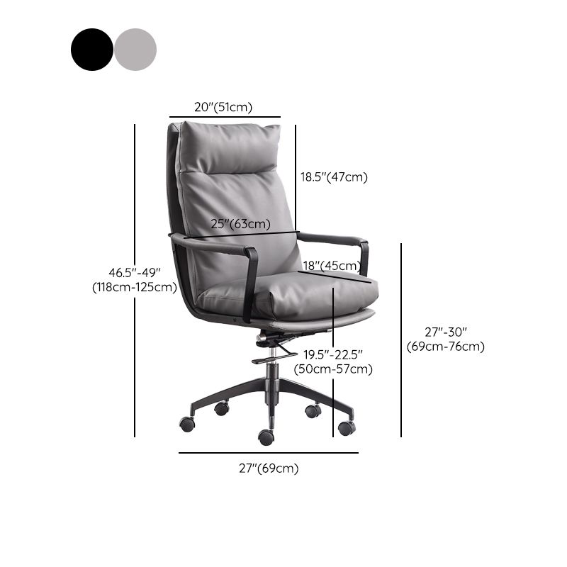 Modern Managers Chair Padded Arms Executive Chair with Wheels for Office