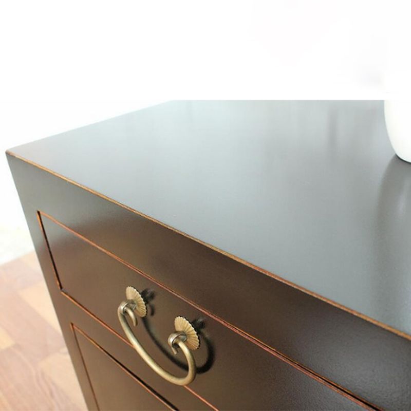 Solid Wood Nightstand with Cabinet 27.5"Tall 1 - Drawer Nightstand