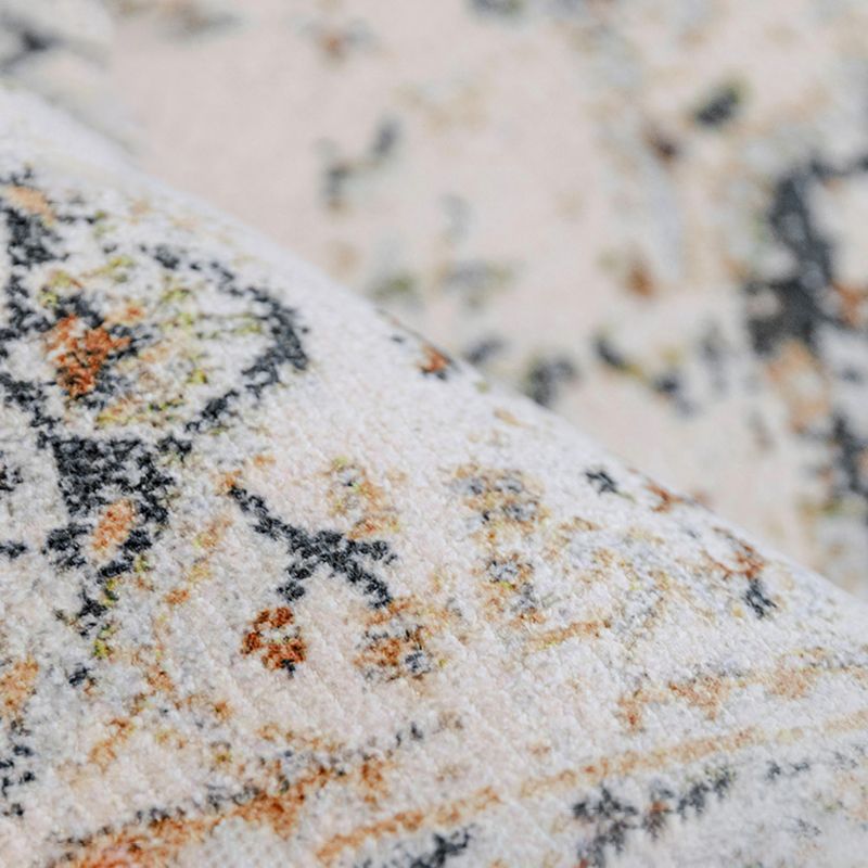 Tappeto bianco bohémien American Polyester Area tappeto Easy Care Carpet per soggiorno