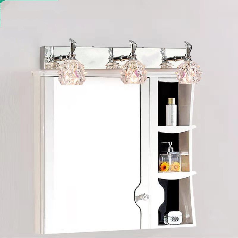 Modern Minimalist Style Bubble Vanity Lighting Fixtures Vanity Lights with Crystal Shade