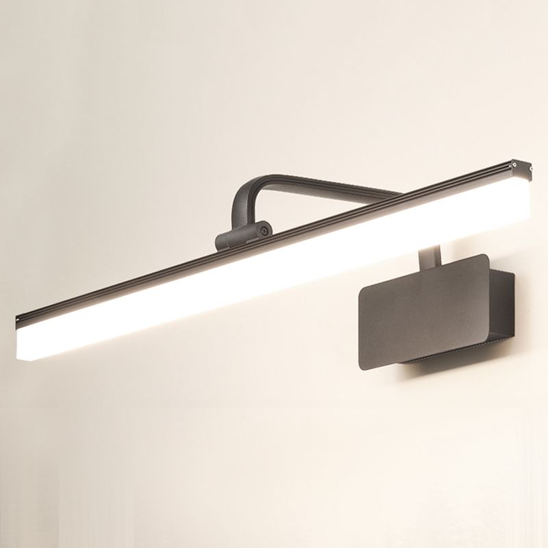 Nordic Style Iron Vanity Light Rectangle Shape Adjustable Vanity Lamp for Shower Room