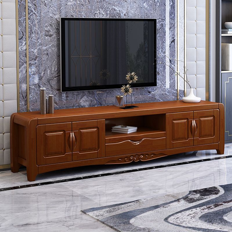 Solid Wood TV Media Stand Traditional TV Console for Living Room